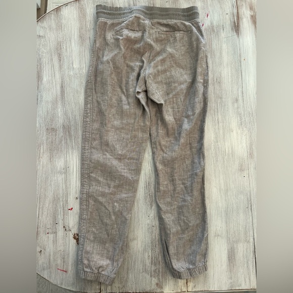 Athleta Linen Blend Joggers - Size 4 - Gray - Zip Pockets - Picture 5 of 9